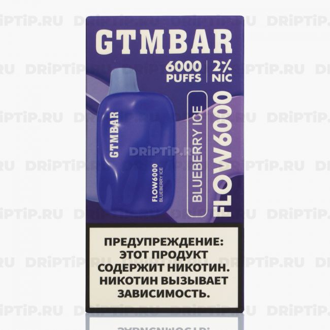 GTM BAR Flow 6000 - Blueberry Ice GTM BAR Flow 6000 - Blueberry Ice