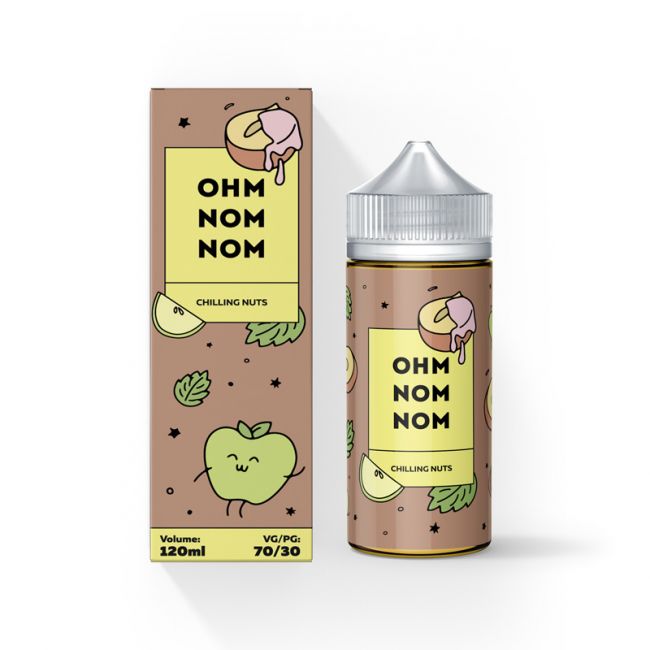 OHM NOM NOM Chilling Nuts 0mg 120ml OHM NOM NOM Chilling Nuts 0mg 120ml