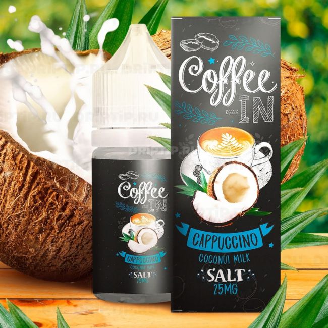 Жидкость Coffee-in Salt - Cappuchino Coconut Milk Жидкость Coffee-in Salt - Cappuchino Coconut Milk
