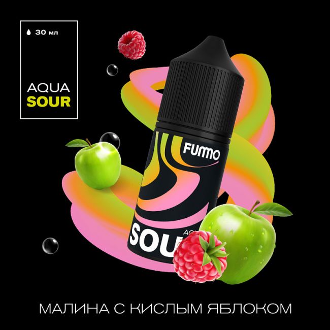 Жидкость Fummo Aqua Sour Salt - Малина с Кислым Яблоком Жидкость Fummo Aqua Sour Salt - Малина с Кислым Яблоком