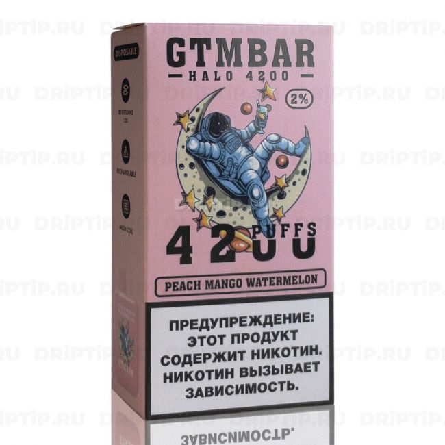 Gtm Bar Halo 4200 - Peach Mango Watermelon