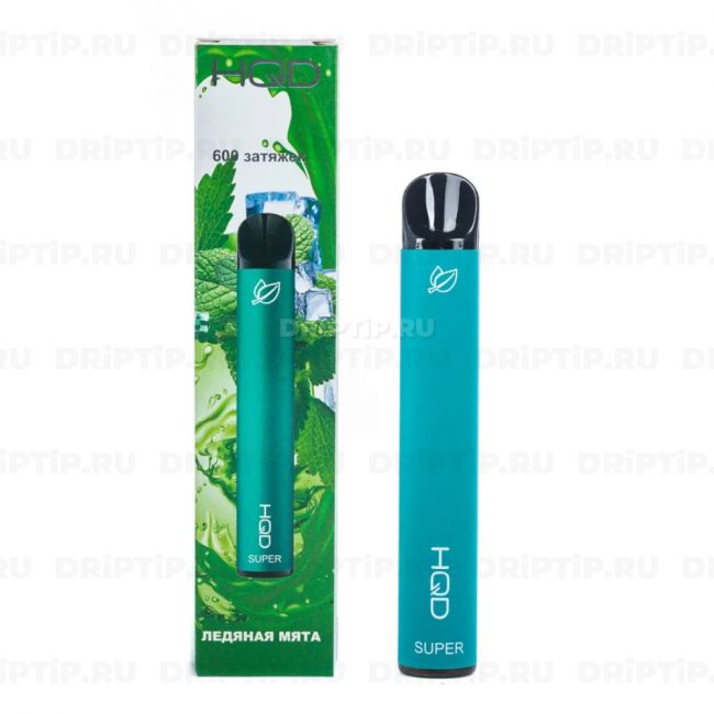 Одноразовая электронная сигарета HQD Super - Ледяная мята Одноразовая электронная сигарета HQD Super - Ледяная мята