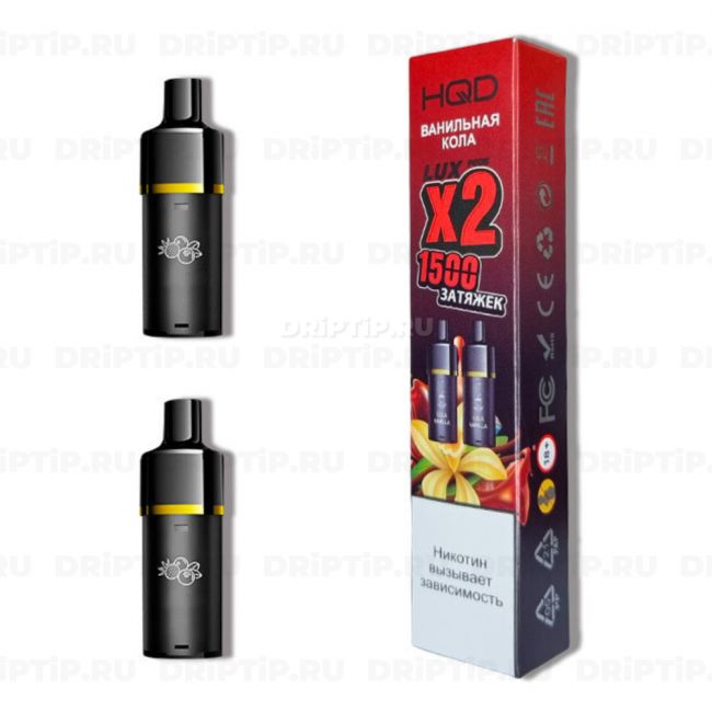 Hqd Lux Картридж / 2 шт - Ванильная Кола Hqd Lux Картридж / 2 шт - Ванильная Кола