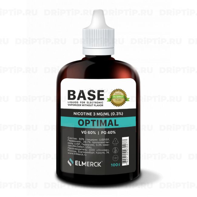 Основа ElMerck Optimal Premium 60/40 100ml Основа ElMerck Optimal Premium 60/40 100ml