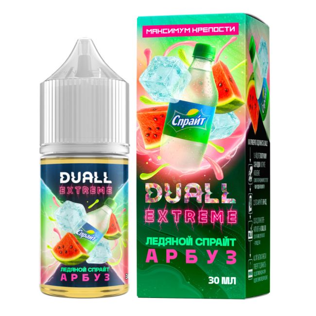 Жидкость Duall Extreme Salt - Ледяной Спрайт Арбуз Жидкость Duall Extreme Salt - Ледяной Спрайт Арбуз