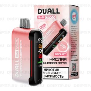 Duall Bar 12000 - Кислая Малиновая Вата