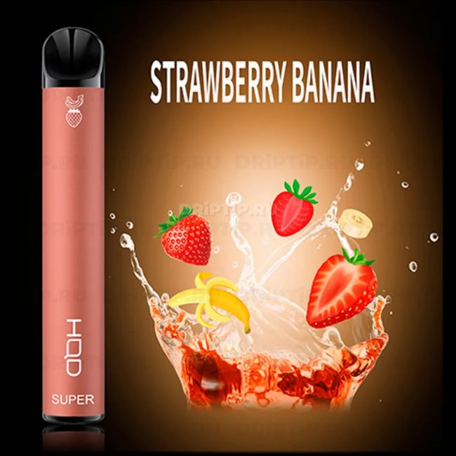 Одноразовая электронная сигарета HQD Super - Клубника Банан