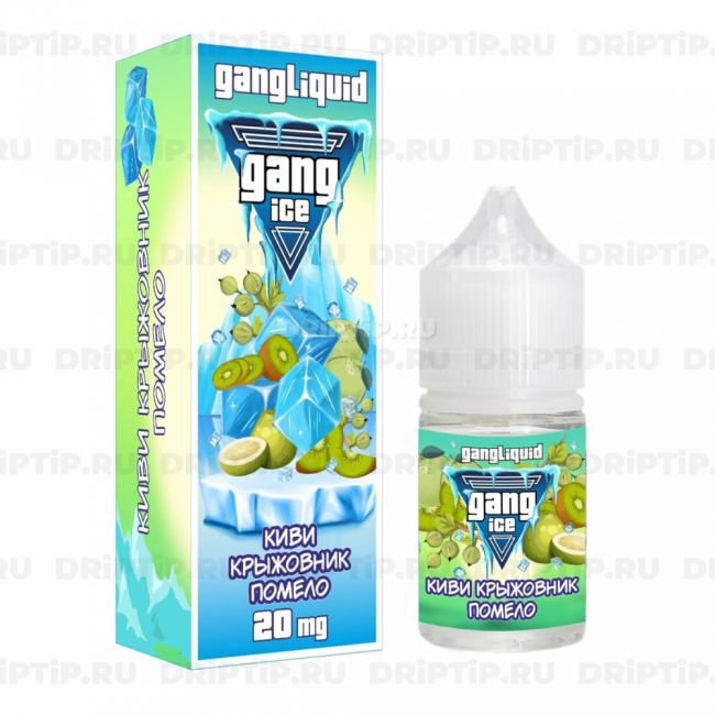 Жидкость Gang Ice Salt - Киви Крыжовник Помело Жидкость Gang Ice Salt - Киви Крыжовник Помело