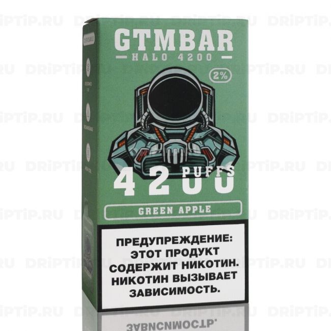 Gtm Bar Halo 4200 - Green Apple