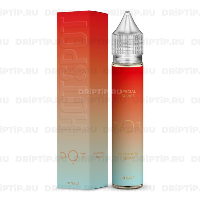 Жидкость HotSpot Dot Salt - Клубника Мята Жидкость HotSpot Dot Salt - Клубника Мята