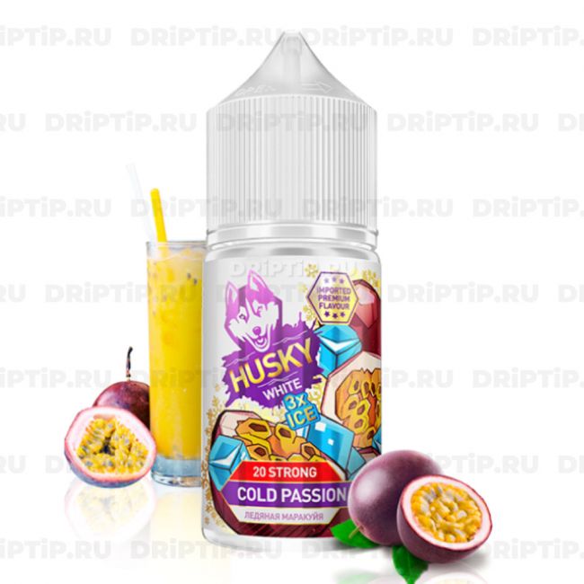 Жидкость Husky Import White 3xICE Salt - Cold Passion Жидкость Husky Import White 3xICE Salt - Cold Passion