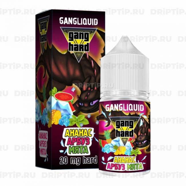 Жидкость Gang Hard Salt - Ананас Арбуз Мята 