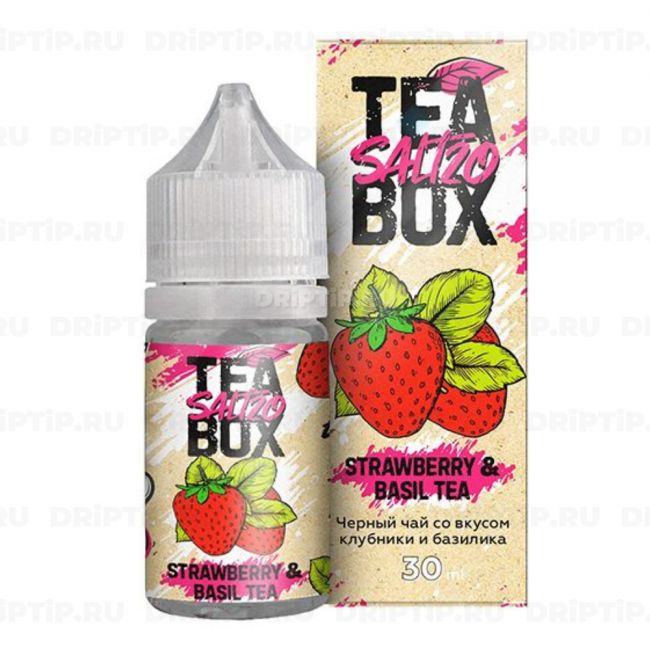 Жидкость Tea Box Salt - Strawberry & Basil Tea Жидкость Tea Box Salt - Strawberry & Basil Tea