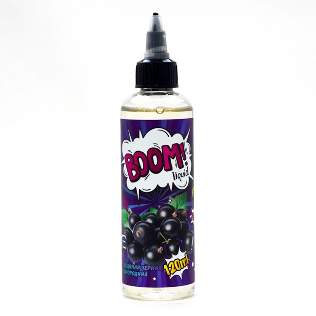 Boom! Ледяная черная смородина 3 mg, 120 ml Boom! Ледяная черная смородина 3 mg, 120 ml