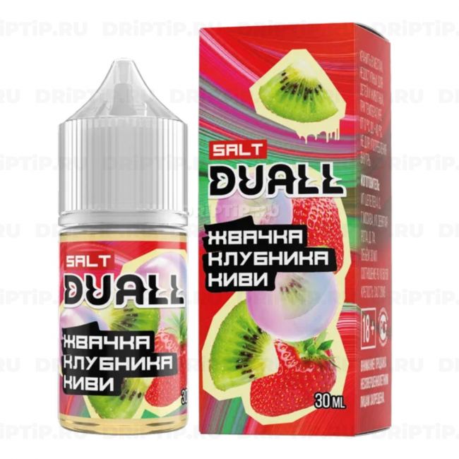 Жидкость Duall Salt - Жвачка Клубника Киви Жидкость Duall Salt - Жвачка Клубника Киви