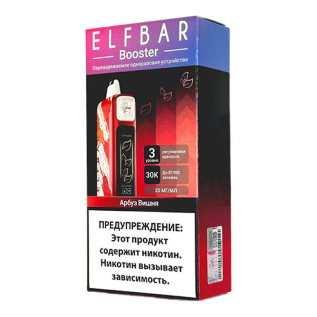 Elf Bar Booster 30000 - Арбуз Вишня Elf Bar Booster 30000 - Арбуз Вишня