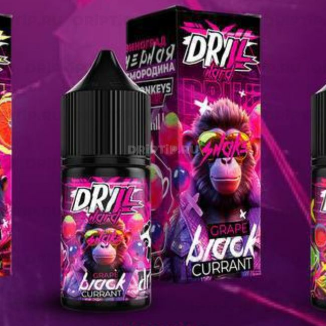 Жидкость Drill Salt - Виноград Черная Смородина Жидкость Drill Salt - Виноград Черная Смородина