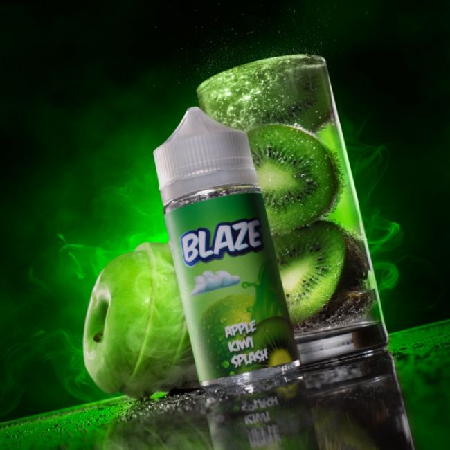 BLAZE ON ICE Apple Kiwi Splash 3mg 100ml BLAZE ON ICE Apple Kiwi Splash 3mg 100ml