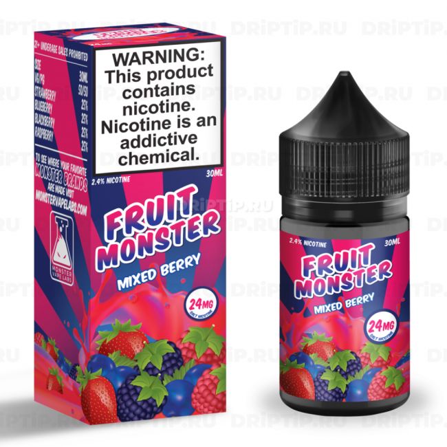 Жидкость Fruit Monster Salt - Mixed Berry Жидкость Fruit Monster Salt - Mixed Berry