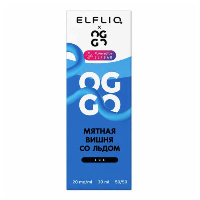 Жидкость ElfLiq X Oggo Ice Salt - Мятная Вишня со льдом Жидкость ElfLiq X Oggo Ice Salt - Мятная Вишня со льдом