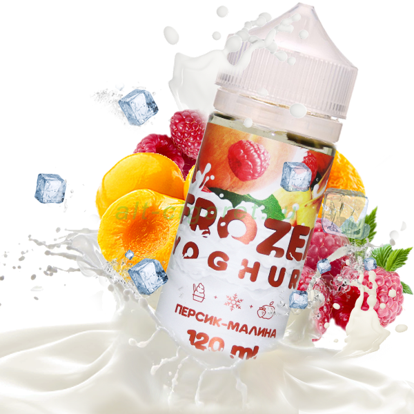 Жидкость Frozen Yoghurt - Персик-Малина 3 mg, 120 ml Жидкость Frozen Yoghurt - Персик-Малина 3 mg, 120 ml