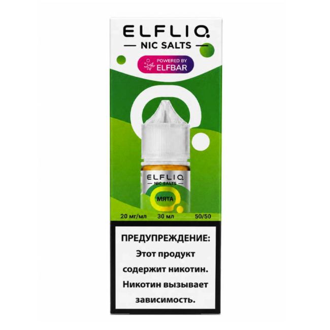 Жидкость ElfLiq Salt - Мята Жидкость ElfLiq Salt - Мята