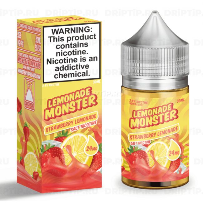 Жидкость Lemonade Monster Salt - Strawberry Lemonade Жидкость Lemonade Monster Salt - Strawberry Lemonade