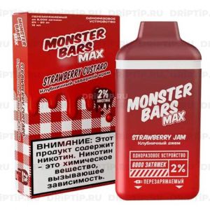 Monster Bars Max 6000 - Strawberry Jam Monster Bars Max 6000 - Strawberry Jam