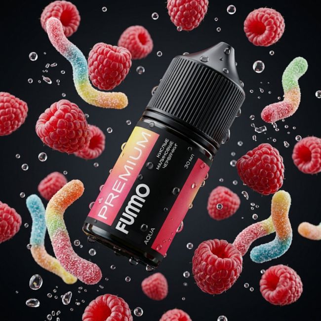 Жидкость Fummo Aqua Salt - Кислые Малиновые Червячки Жидкость Fummo Aqua Salt - Кислые Малиновые Червячки