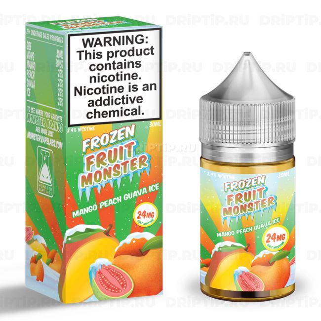 Жидкость Frozen Fruit Monster Salt - Mango Peach Guava Ice Жидкость Frozen Fruit Monster Salt - Mango Peach Guava Ice