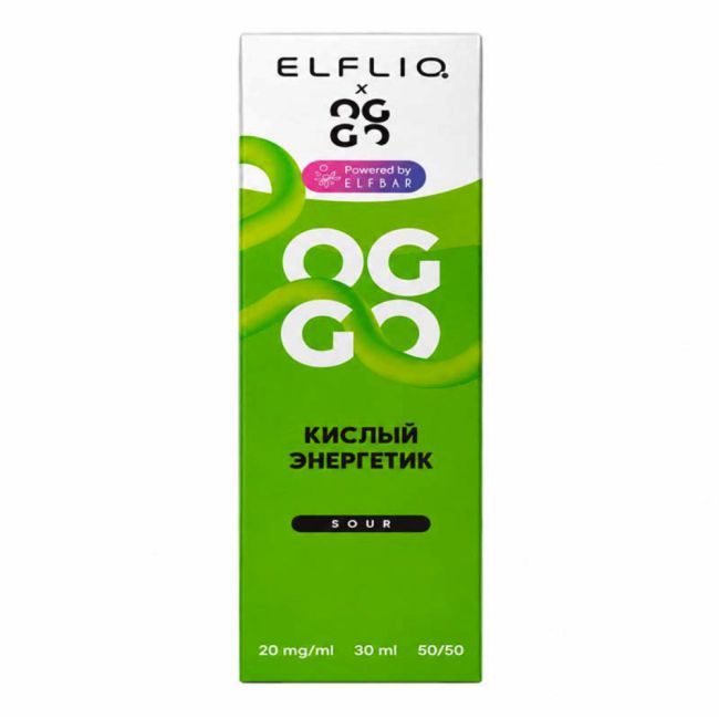 Жидкость ElfLiq X Oggo Sour Salt - Кислый Энергетик Жидкость ElfLiq X Oggo Sour Salt - Кислый Энергетик