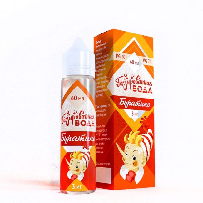 Газированная Вода Буратино 3mg, 60ml