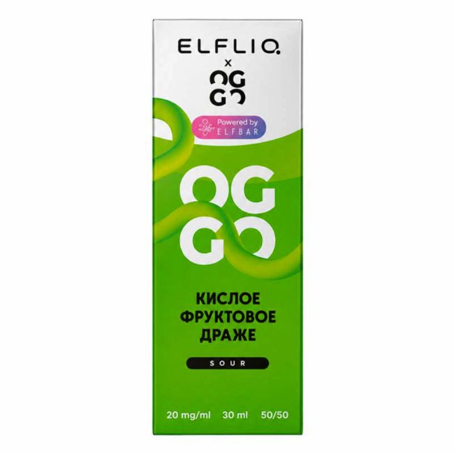 Жидкость ElfLiq X Oggo Sour Salt - Кислое Фруктовое Драже Жидкость ElfLiq X Oggo Sour Salt - Кислое Фруктовое Драже