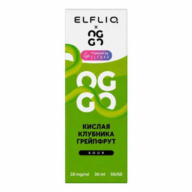 Жидкость ElfLiq X Oggo Sour Salt - Кислая Клубника Грейпфрут Жидкость ElfLiq X Oggo Sour Salt - Кислая Клубника Грейпфрут