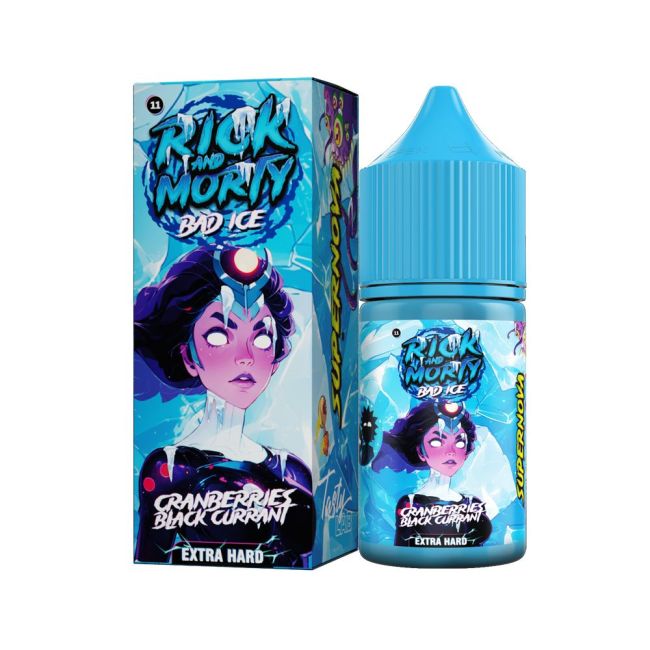 Жидкость Rick and Morty Salt Bad Ice - Черная Смородина Клюква 