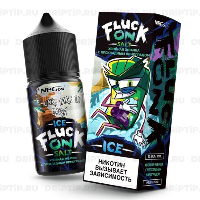 Fluck On Ice Salt - Хвойная Жвачка с Прохладным Виноградом