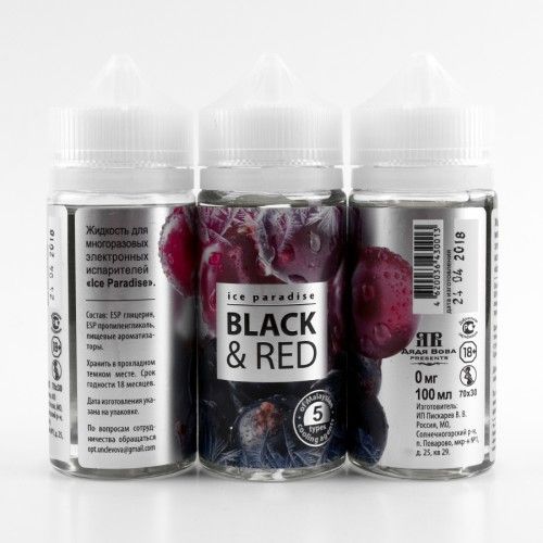 Жидкость Ice Paradise - Black & Red 100ml Жидкость Ice Paradise - Black & Red 100ml