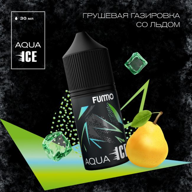 Жидкость Fummo Aqua Ice Salt - Грушевая Газировка со Льдом Жидкость Fummo Aqua Ice Salt - Грушевая Газировка со Льдом