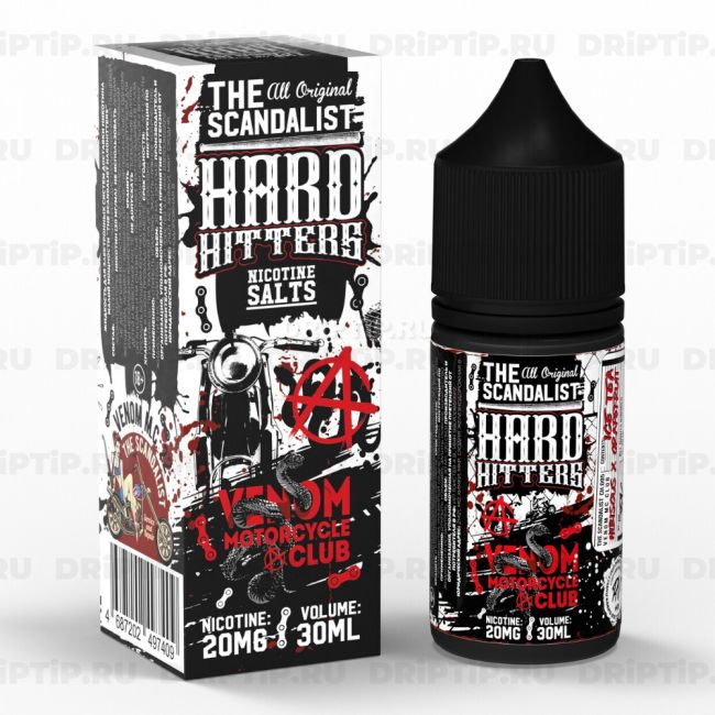 Жидкость The Scandalist Hard Hitters Salt - Venom Motorcycle Club 