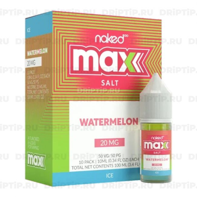 Жидкость Naked 100 Max Salt - Ice Watermelon 