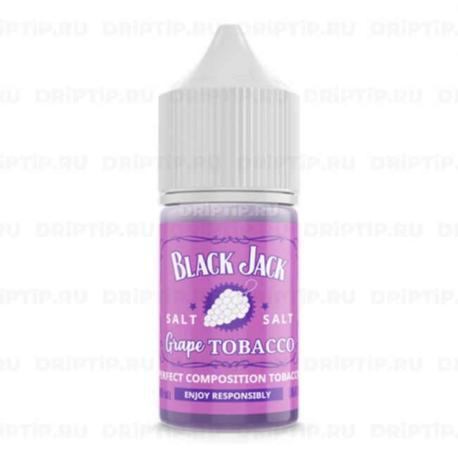 Жидкость Black Jack Salt - Grape Tobacco 