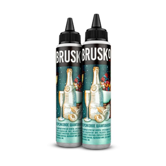 Жидкость Brusko - Персиковое шампанское Жидкость Brusko - Персиковое шампанское