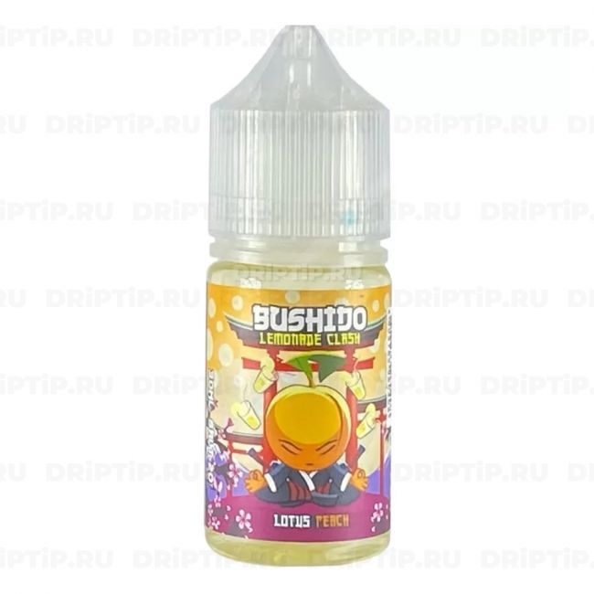 Жидкость Bushido Lemonade Clash Salt - Lotus Peach Жидкость Bushido Lemonade Clash Salt - Lotus Peach