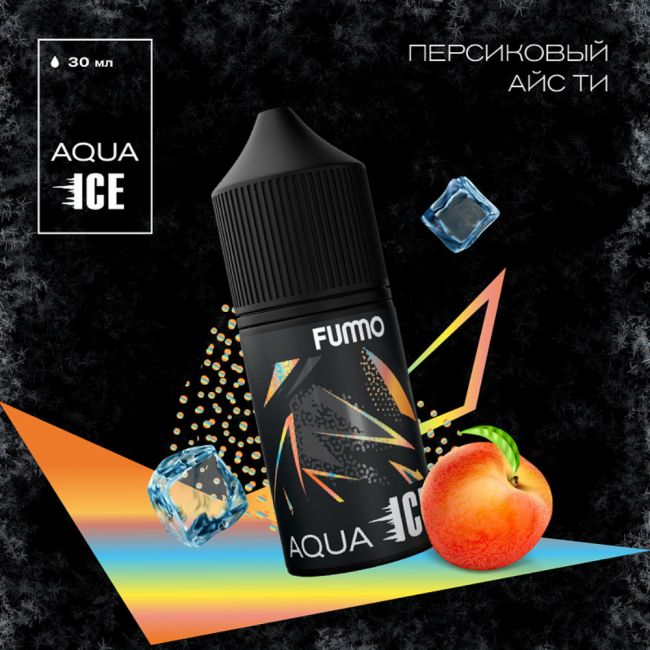 Жидкость Fummo Aqua Ice Salt - Персиковый Айс Ти Жидкость Fummo Aqua Ice Salt - Персиковый Айс Ти