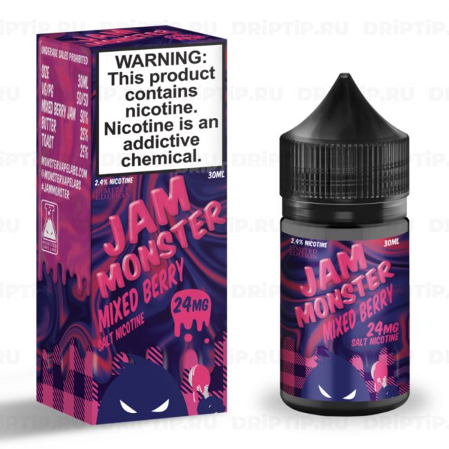 Жидкость Jam Monster Salt - Mixed Berry 