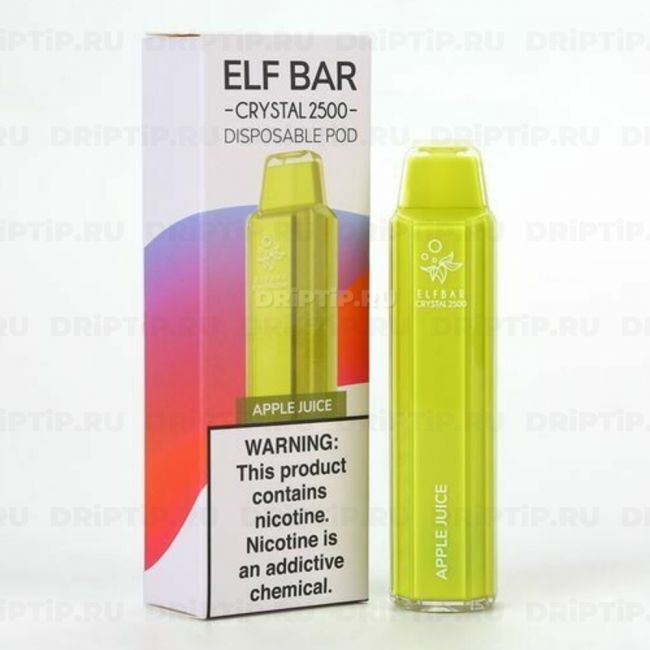 Elf Bar Crystal 2500 - Apple Juice Elf Bar Crystal 2500 - Apple Juice