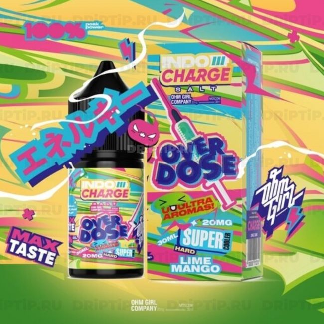 Жидкость Indo Charge Salt - Overdose Жидкость Indo Charge Salt - Overdose